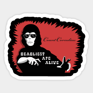 The Deadliest Ape Alive Sticker